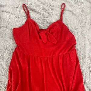 red romper